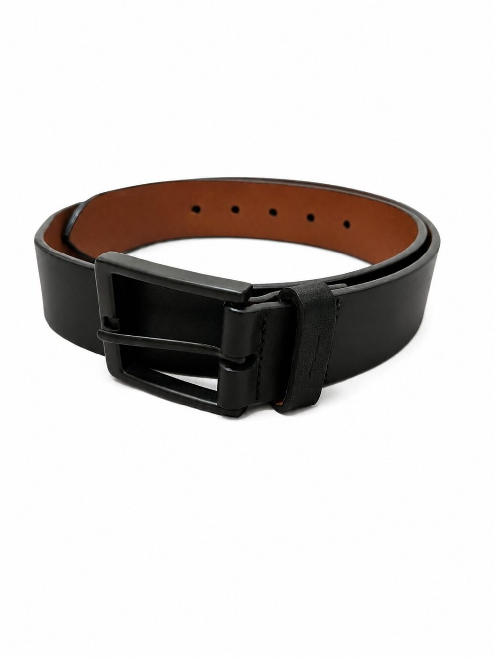 Shinola Detroit Men's Belt 32" Leather Black - Matte Black Buckle 1.5"